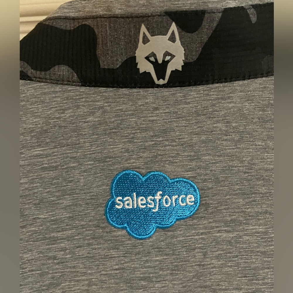 Greyson Charcoal Salesforce Quarter Zip